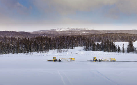 Driverless snow plough - Credit: Robin Aron 