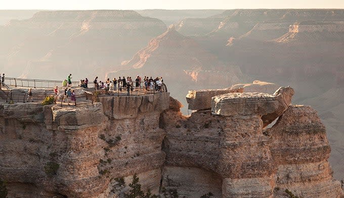 Mather Point Overlook in the Grand Canyon.