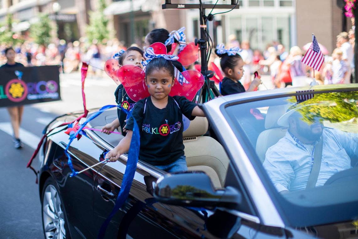 Lexington’s 4th of July parade through Main Street in downtown Lexington, Ky., Monday, July 4, 2022.