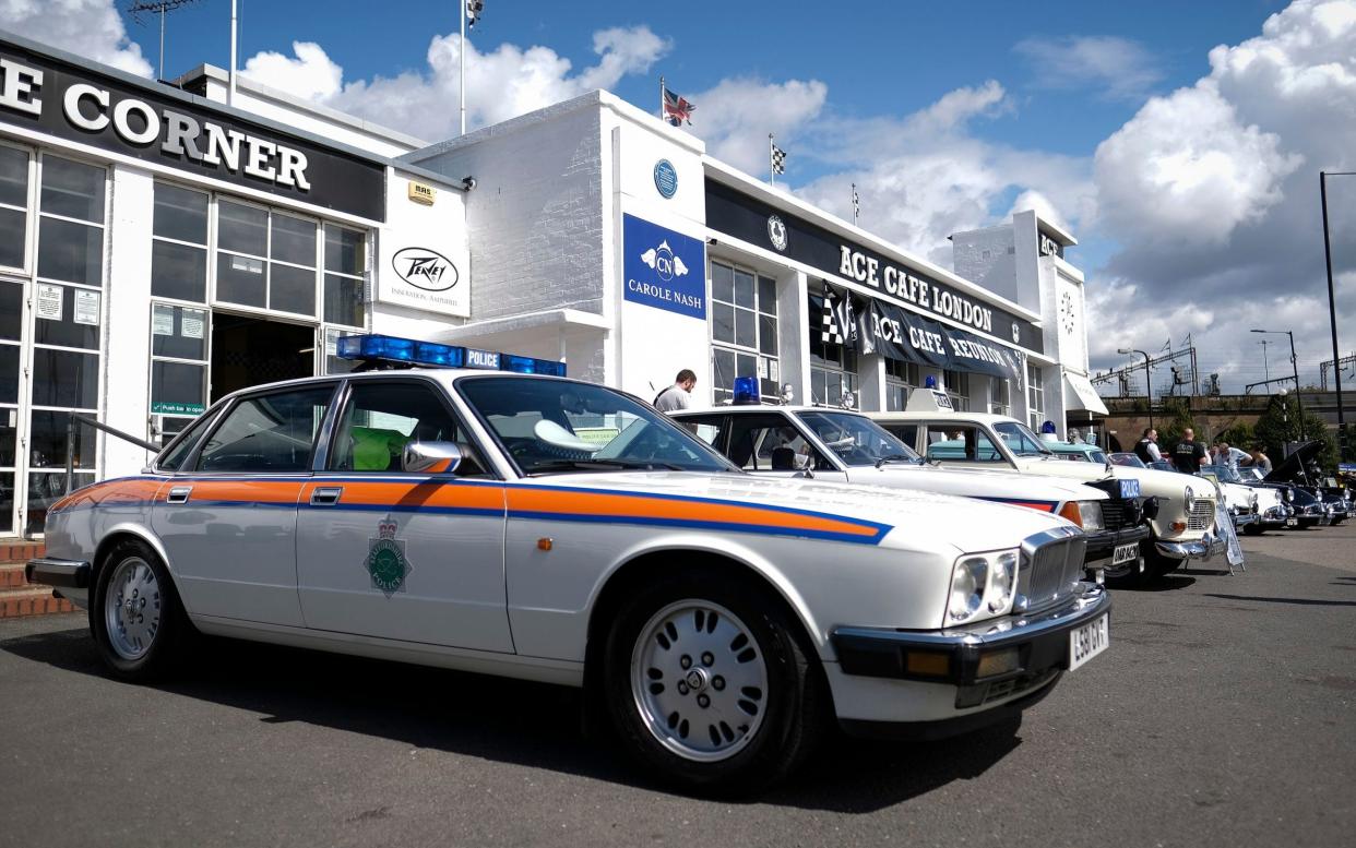 This Jaguar XJ6 was among 50 years of law enforcement vehicles on display - Christopher Pledger