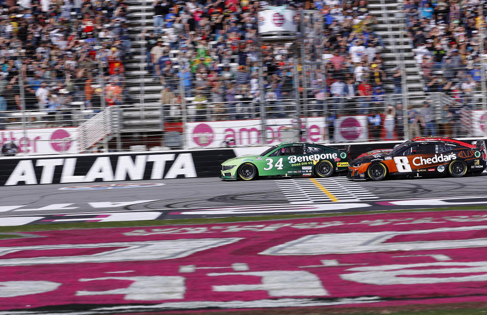 Atlanta hosted a chaotic race on Sunday. (Todd Kirkland/Getty Images)