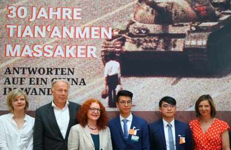 Event of the Greens Party in the German Parliament to mark the 30th anniversary of the Tiananmen Massacre in Berlin