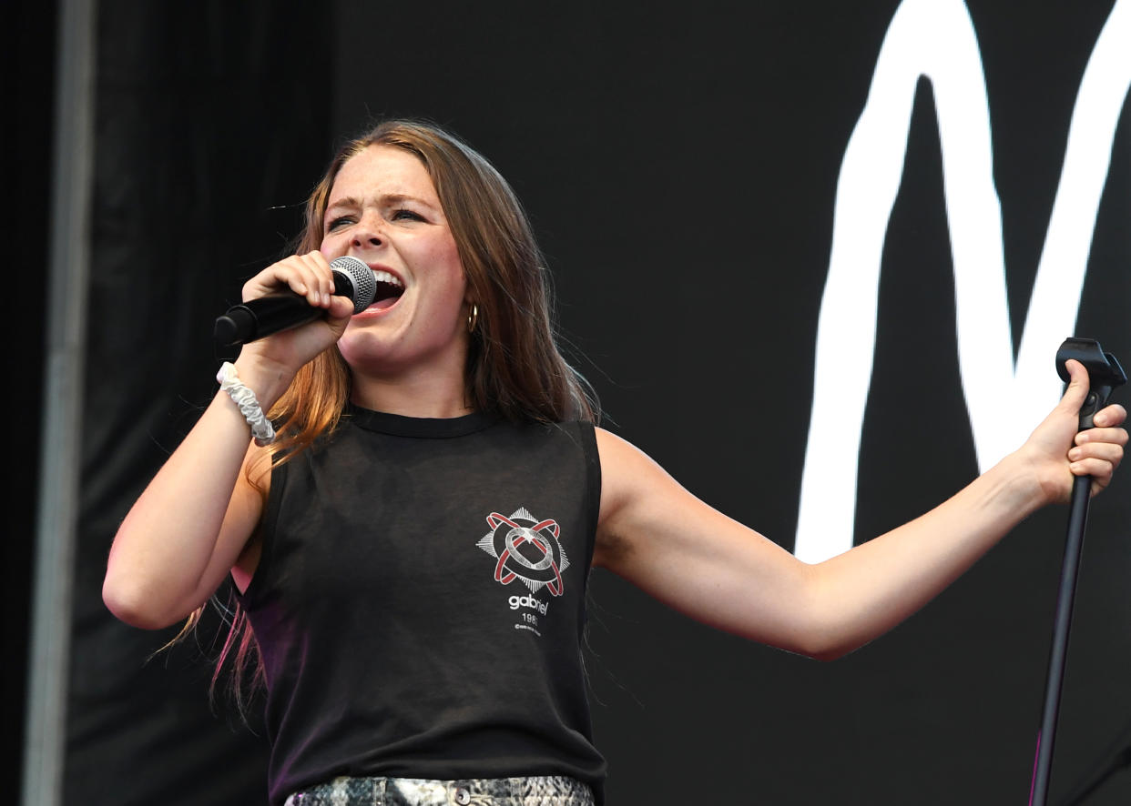 LAS VEGAS, NEVADA - SEPTEMBER 21: Maggie Rogers performs at the Downtown Stage during the 2019 Life is Beautiful Music & Art Festival on September 21, 2019 in Las Vegas, Nevada. (Photo by Jeff Kravitz/FilmMagic for Life is Beautiful Music & Art Festiva)