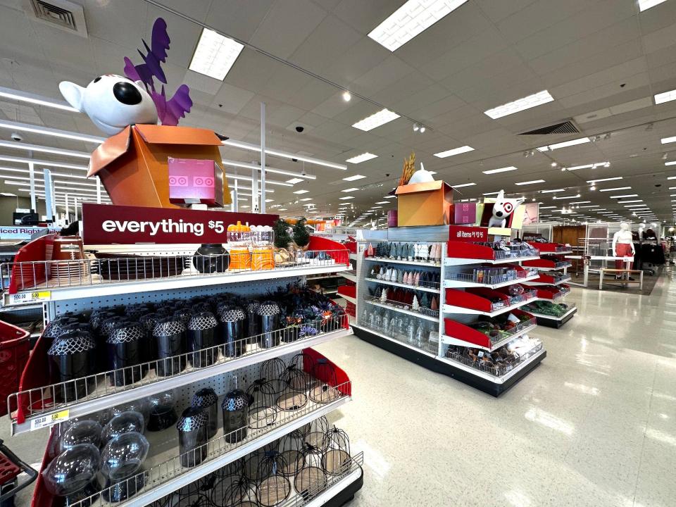 The Bullseye's Playground section of a New Jersey Target store in October 2023.