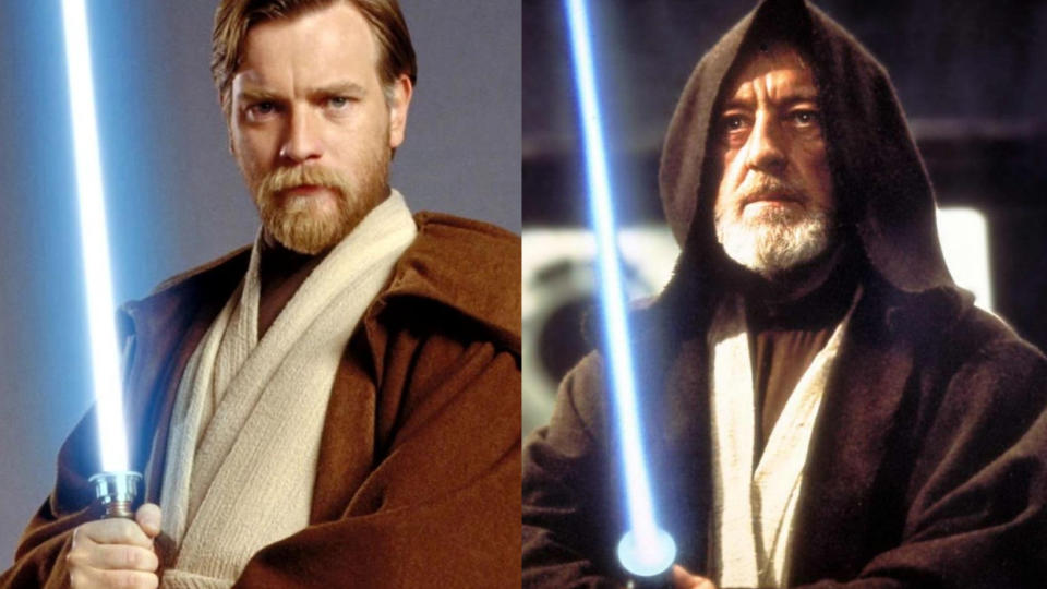 Ewan McGregor played Obi-Wan Kenobi in the 'Star Wars' prequel trilogy after Alec Guinness portrayed the character in 'A New Hope'.