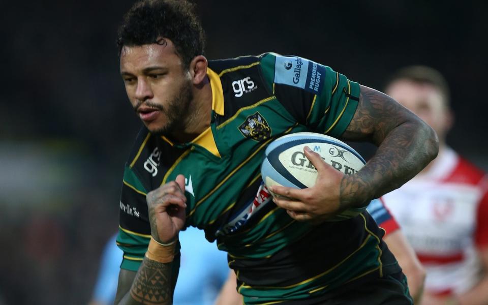Northampton forward Courtney Lawes in action - GETTY IMAGES