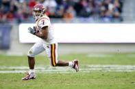 Jared Barnett #7 of the Iowa State Cyclones scrambles during the Big 12 Conference game against the TCU Horned Frogs on October 6, 2012 at Amon G. Carter Stadium in Fort Worth, Texas. (Photo by Cooper Neill/Getty Images)