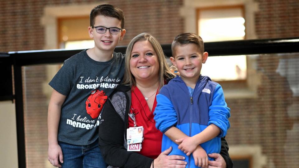 PHOTO: Calley Burnett is a mom of two boys – Cameron, 9, and Spencer, 7. (Courtesy of Riley Children’s Health/Mike Dickbernd)