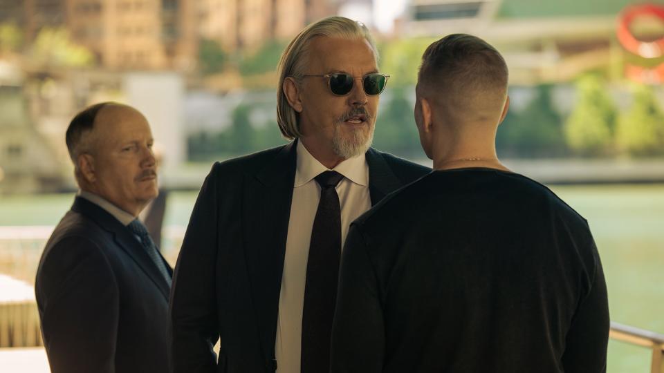 Tommy Flanagan as Walter Flynn in sunglasses in Power Book IV: Force season 2