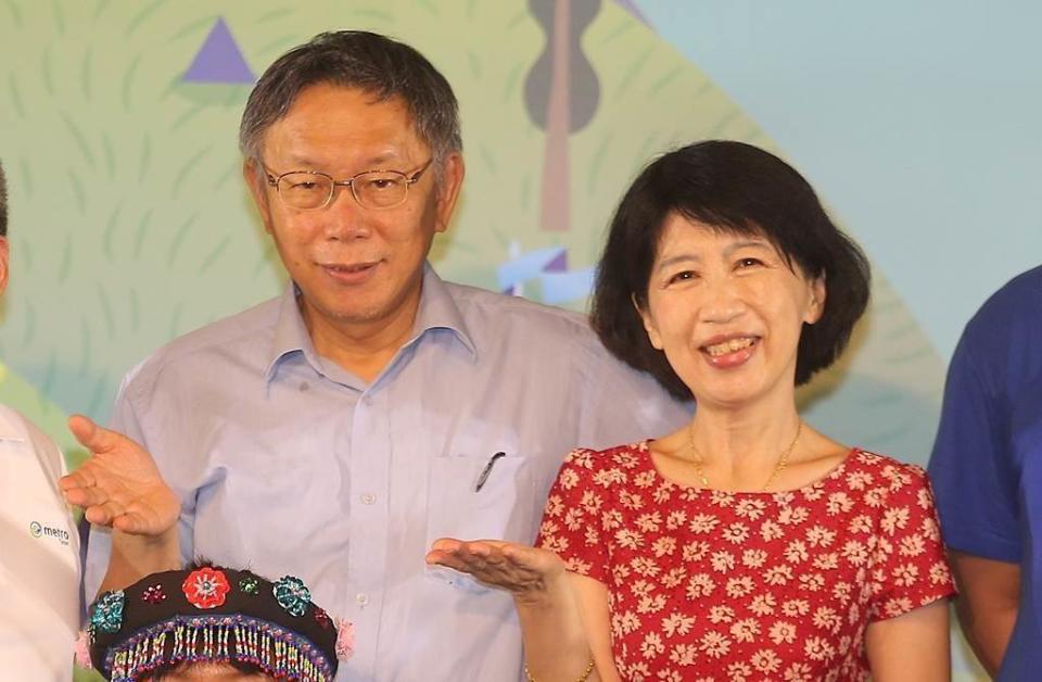 台北市長柯文哲和夫人陳佩琪互動一直是外界關注話題。（圖／中時資料照片）
