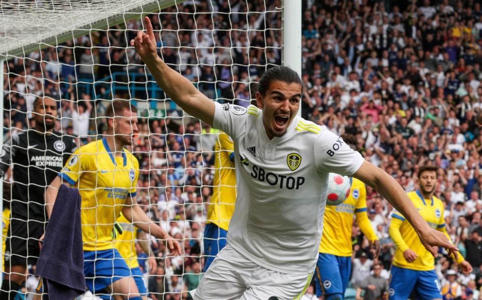 Pascal Struijk celebrates scoring the vital equaliser for Leeds - GETTY IMAGES