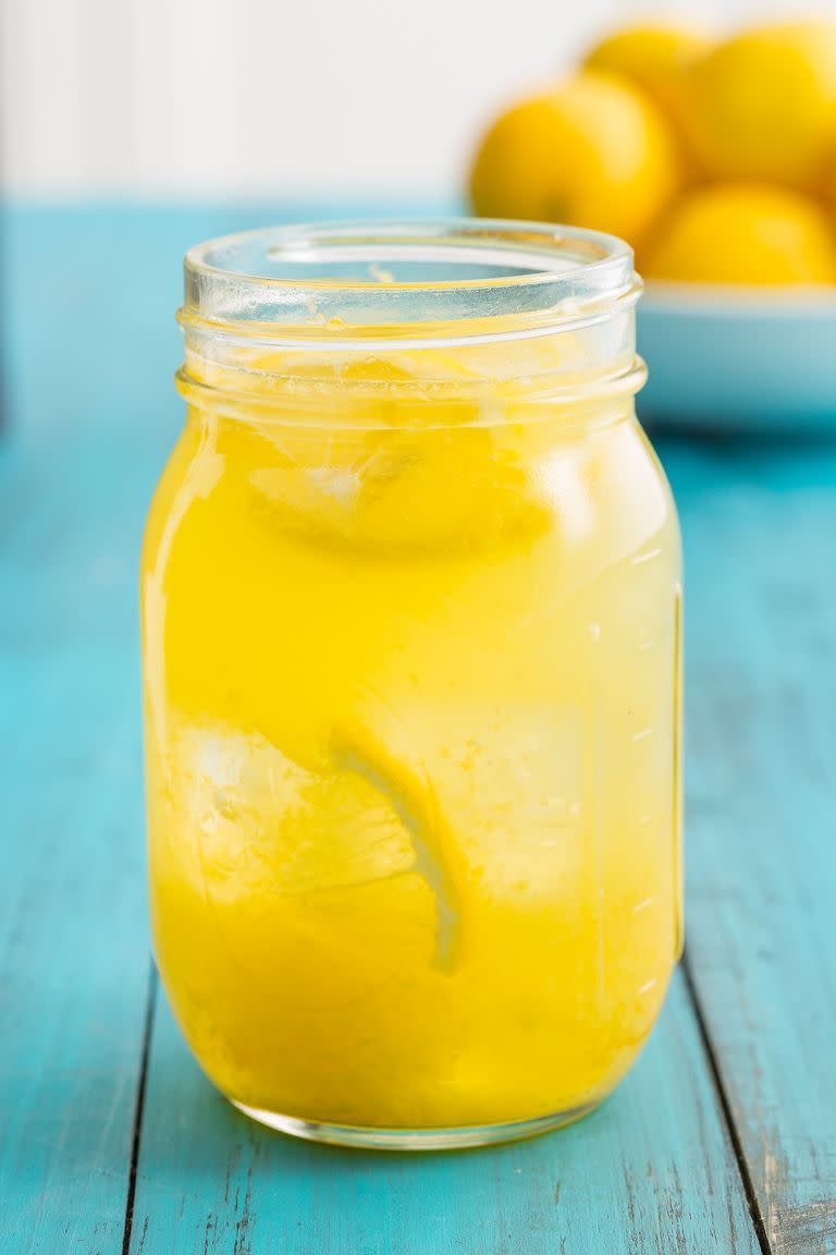 <p>On a hot day, nothing is more refreshing than your first sip of a glass of homemade lemonade. Ice cold with that perfect balance of tart and sweet. This recipe is so easy, you'll have it memorised in no time. </p><p>Get the <a href="https://www.delish.com/uk/cocktails-drinks/a33333195/easy-homemade-lemonade-recipe/" rel="nofollow noopener" target="_blank" data-ylk="slk:Homemade Lemonade" class="link ">Homemade Lemonade</a> recipe.</p>