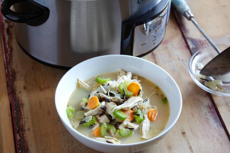 Slow-Cooker Chicken and Wild Rice Soup