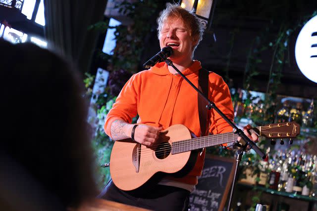 Theo Wargo/Getty Ed Sheeran performs onstage in November 2021