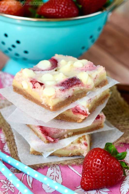 <p>Simple Joy</p><p>Made with fresh strawberries and a sugar cookie layer, they are seriously amazing.</p><p><strong>Get the recipe: <a href="https://www.simplejoy.com/strawberries-and-cream-magic-bars/" rel="nofollow noopener" target="_blank" data-ylk="slk:Strawberries and Cream Magic Bars;elm:context_link;itc:0;sec:content-canvas" class="link ">Strawberries and Cream Magic Bars</a></strong></p>