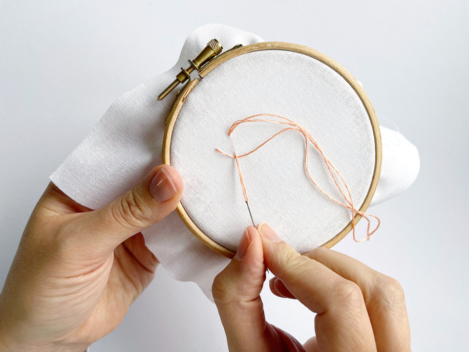 embroidery stitches fly stitch