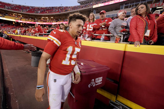 KANSAS CITY, MO - OCTOBER 16: during the game between the Kansas City Chiefs  and the Buffalo