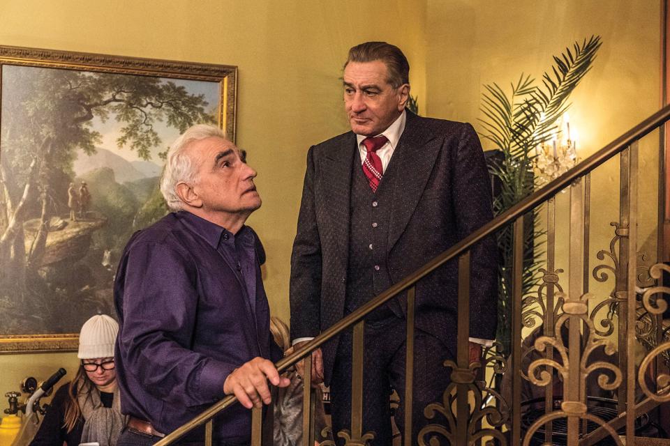 Martin Scorsese y Robert De Niro en el set de filmación