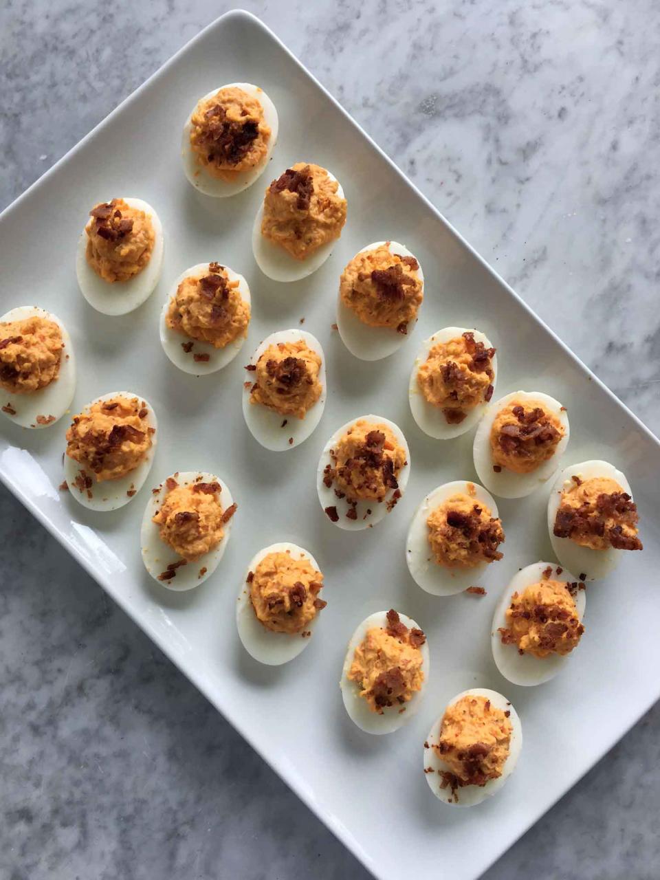 Pimiento Cheese Deviled Eggs