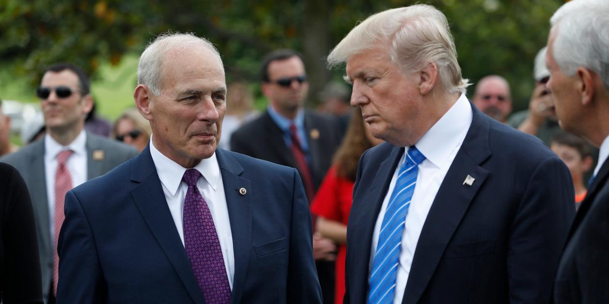 John Kelly and Donald Trump