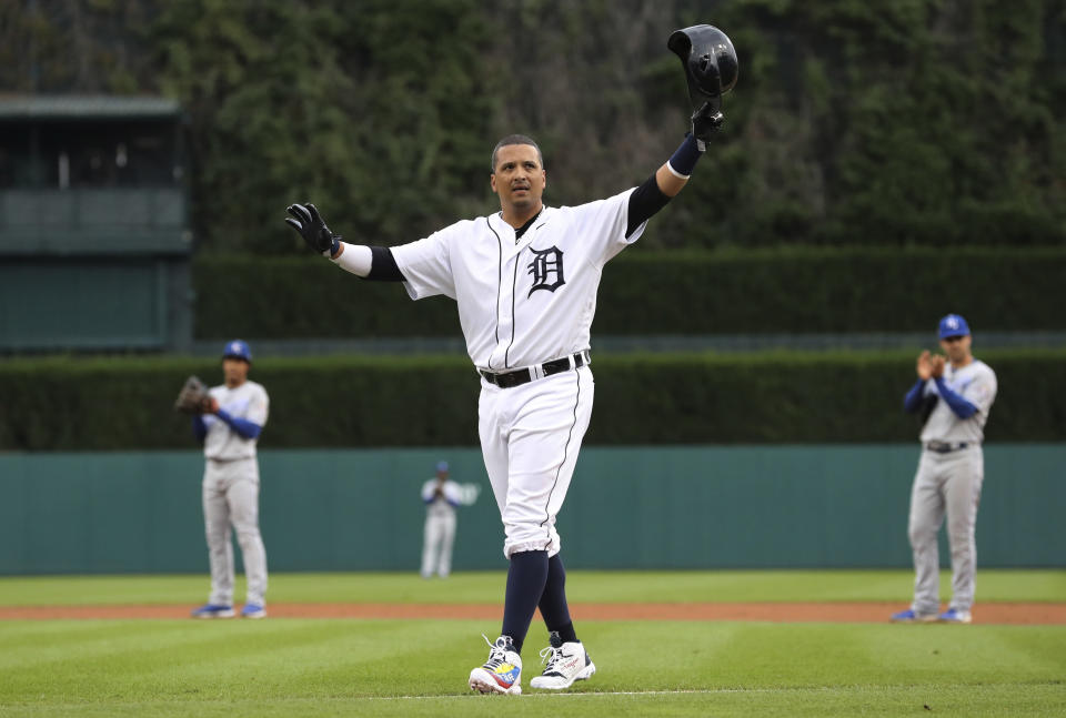 Victor Martinez ended his lengthy MLB career on a positive, albeit unlikely, note. (AP Photo)