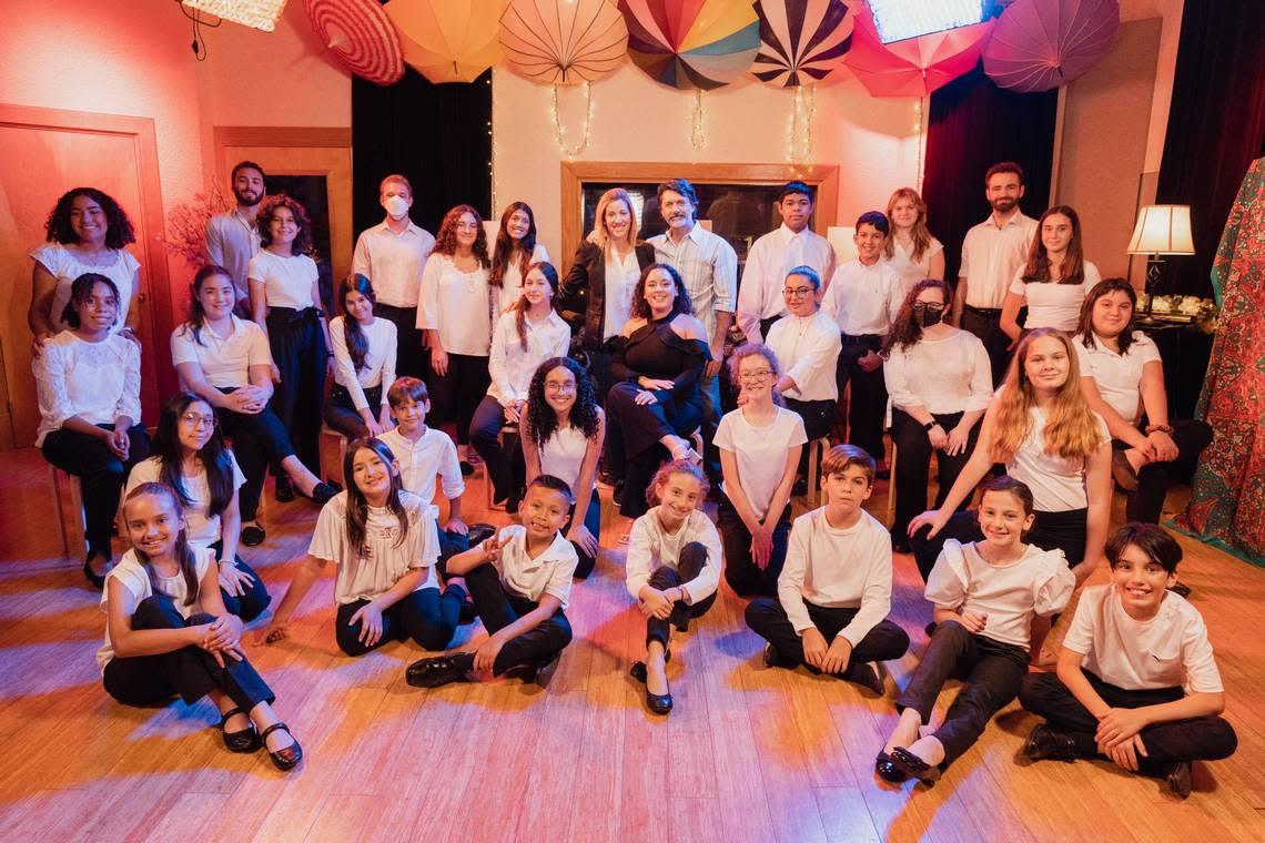 Students from Miami Children’s Chorus recorded their vocals for a single with America Viva Band.