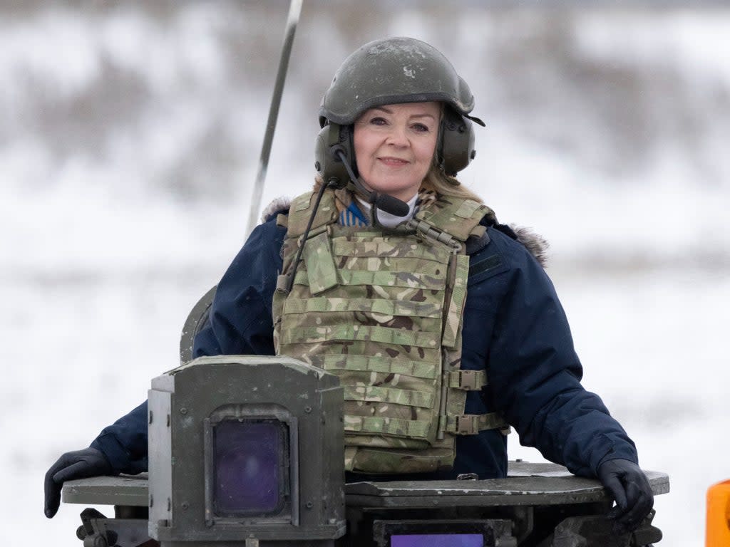 Foreign secretary Liz Truss visits British troops in Estonia (Simon Dawson/No 10 Downing Street)