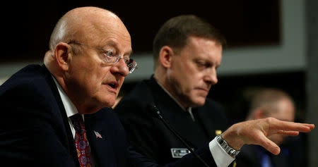 Director of National Intelligence James Clapper testifies before a Senate Armed Services Committee hearing on foreign cyber threats, on Capitol Hill in Washington, U.S., January 5, 2017. REUTERS/Kevin Lamarque