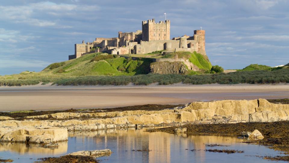 <p> <strong>Location:&#xA0;</strong>Northumbria,&#xA0;NE69 7DF&#xA0;|&#xA0;<strong>Website:&#xA0;</strong>bamburghcastle.com </p> <p> Once the royal seat of the Kingdom of Northumbria, Bamburgh was a fearsome stronghold throughout the Middle Ages.&#xA0;The Norman-built fortress spans nine acres, and rests upon a rocky volcanic crag, with views stretching down the windswept Northumberland coast and across the North Sea to the Farne Islands. </p> <p> Its fortified walls&#x2014;11ft thick at points&#x2014;were a formidable line of defense against marauding armies. Today, you can enjoy a more serene stay in the castle&#x2019;s elegant, turreted guard towers, 150ft above the white sands of Bamburgh Beach. </p>