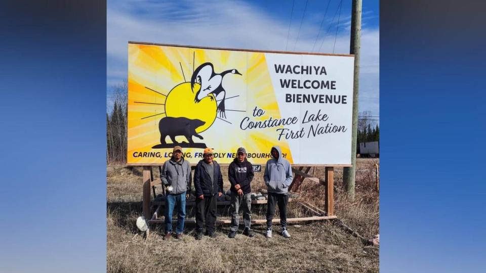 Members of Cat Lake First Nation come to Constance Lake First Nation to aid in search efforts for missing man Dean Mattinas.