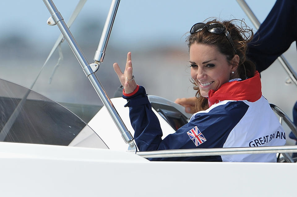 <p>Kate's sporty side lends to her a number of secret abilities, from tennis to climbing Mont Blanc with her father. But the royal mom is also a talented sailor — although her skills didn't shine during a charity race against Prince William in 2019, where her team came in last and <a href="https://people.com/royals/kate-middletons-loses-charity-sailing-race-prince-william/" rel="nofollow noopener" target="_blank" data-ylk="slk:was awarded a giant wooden spoon;elm:context_link;itc:0;sec:content-canvas" class="link ">was awarded a giant wooden spoon</a>.</p>