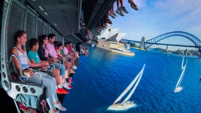 The Soarin' Around the World attraction takes guests on an exhilarating 