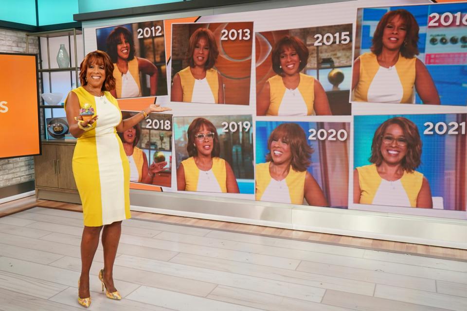 CBS Mornings Gayle King celebrates her 11th year anniversary at CBS News.