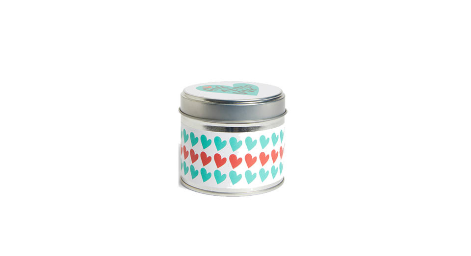 Give a Little Love Hearts Candle Tin