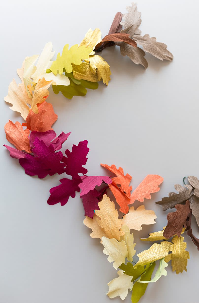 Paper Fall Leaf Garland