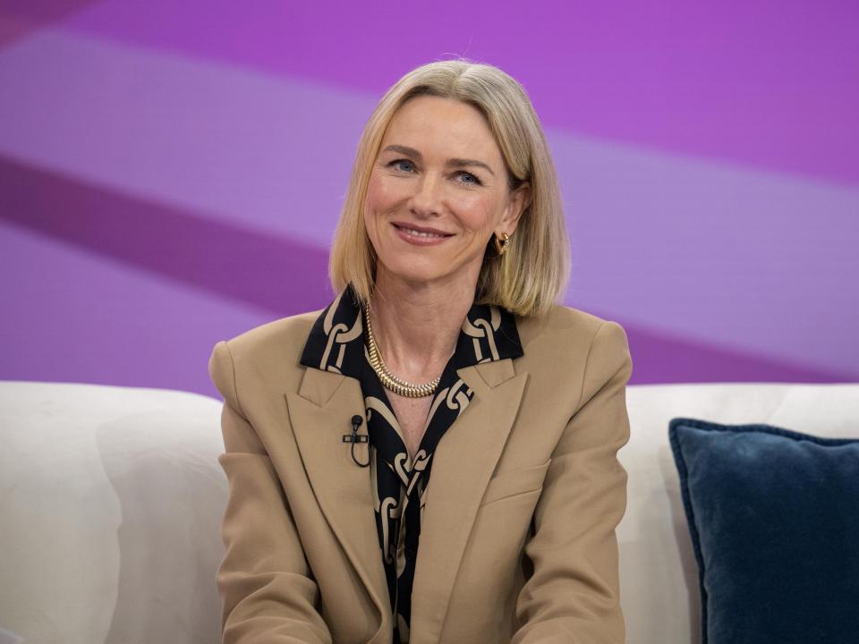 Naomi Watts smiling on the set of the "Today" show