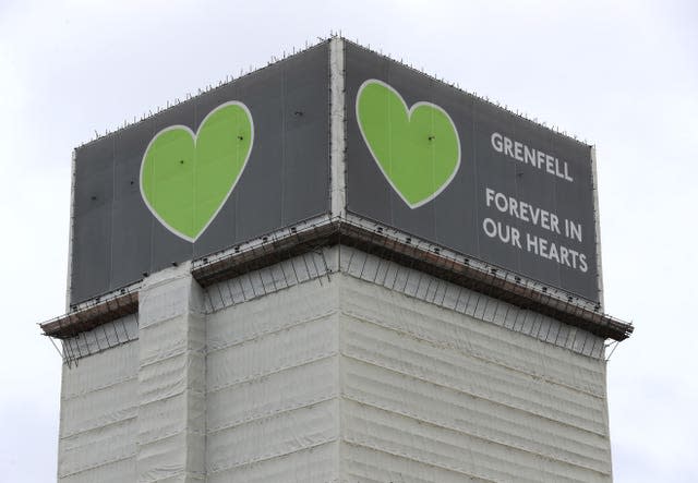 The Grenfell Tower (Jonathan Brady/PA)