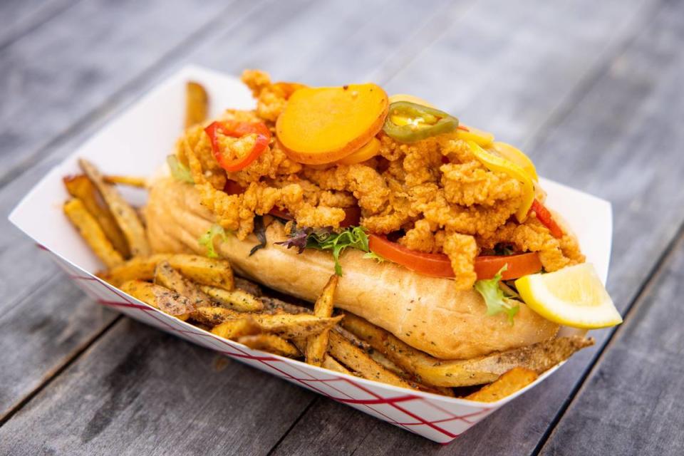 Jimmy Pearls’ fried clam roll.