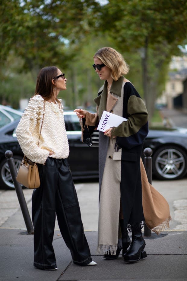 <p>On the street at Paris Fashion Week Spring 2020. Photo: Chiara Marina Grioni/Fashionista</p>