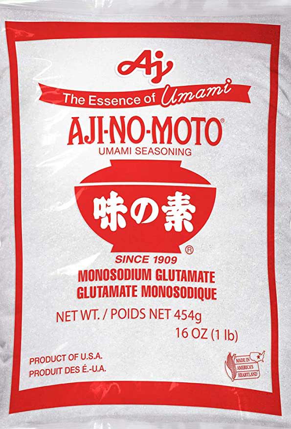 Ajinomoto has been the name of Ajinomoto's original monosodium glutamate (MSG) product since 1909. (Courtesy of Amazon)