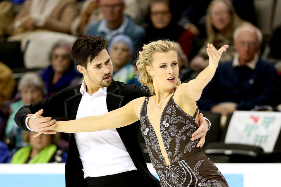 Madison Hubbell and Zachary Donohue, ice dancing