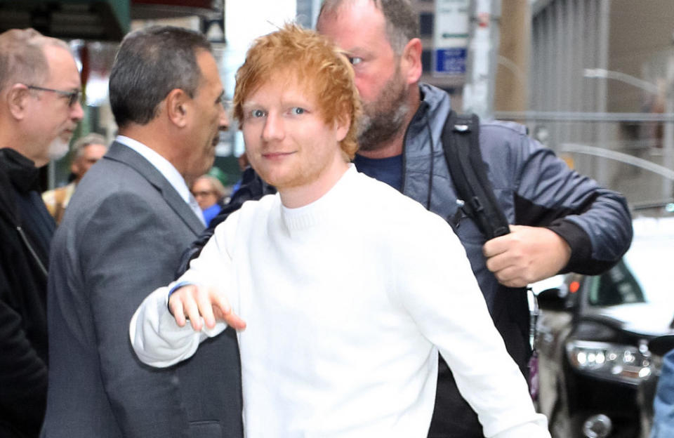 Ed Sheeran surprised patrons at the brewery with free drinks credit:Bang Showbiz