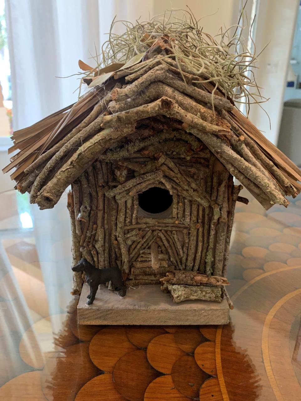 Artist Carolyn Seiler created this birdhouse for the Space Coast Habitat for Humanity Whiskey & Wood fundraising event.