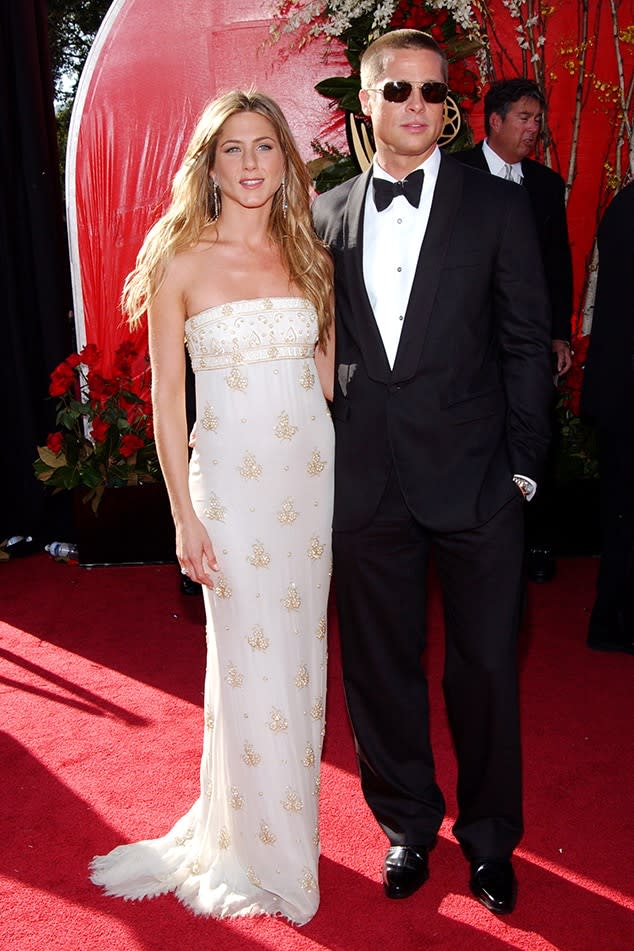 Brad Pitt, Jennifer Aniston, 2004 Emmy Awards Red Carpet