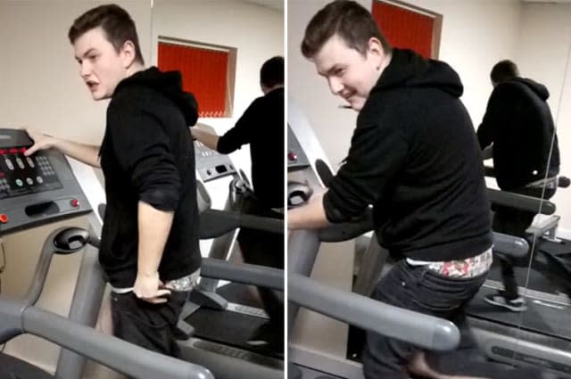 Student suffers treadmill fail