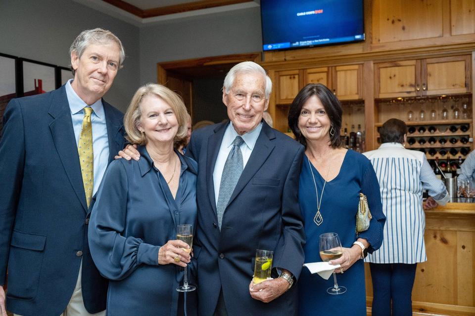 Nick and Cheryl Roseland, and Sid and Michelle Banack (center).