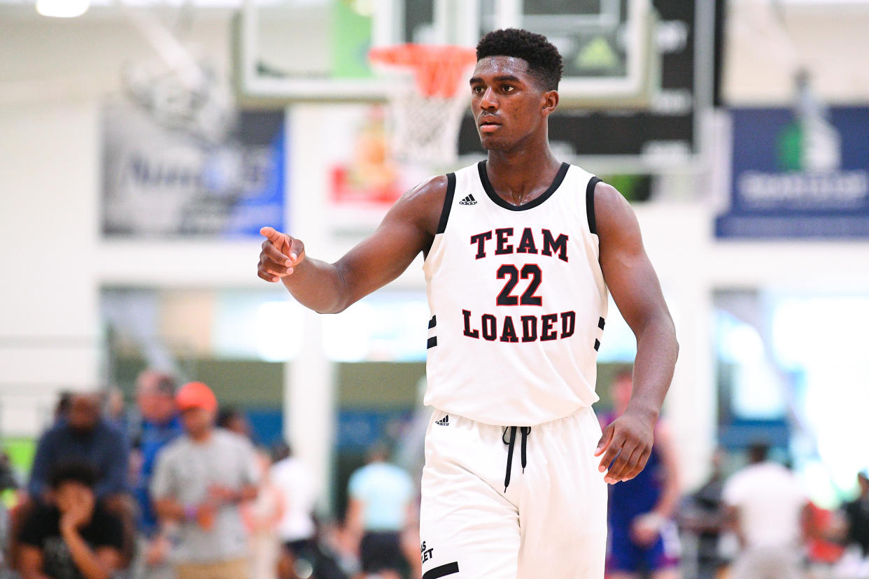 LADERA RANCH, CA - JULY 19: Team Loaded forward Henry Coleman looks on during the adidas Gauntlet Finale on July 19, 2018 at the Ladera Sports Center in Ladera Ranch, CA. (Photo by Brian Rothmuller/Icon Sportswire via Getty Images)