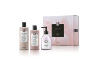 <p>Maria Nila is famed for its vegan-friendly haircare range and we’ve got our hearts set on the Stockholm-based brand’s festive collection this year. The miniature set includes pro-vitamin B5 shampoo and conditioner with a hand soap perfect destined for your bathroom shelf. <em><a rel="nofollow noopener" href="https://marianila.com/en/shop/hair-care/pure-volume-holiday-duo-box" target="_blank" data-ylk="slk:Maria Nila;elm:context_link;itc:0" class="link ">Maria Nila</a>, £39</em> </p>