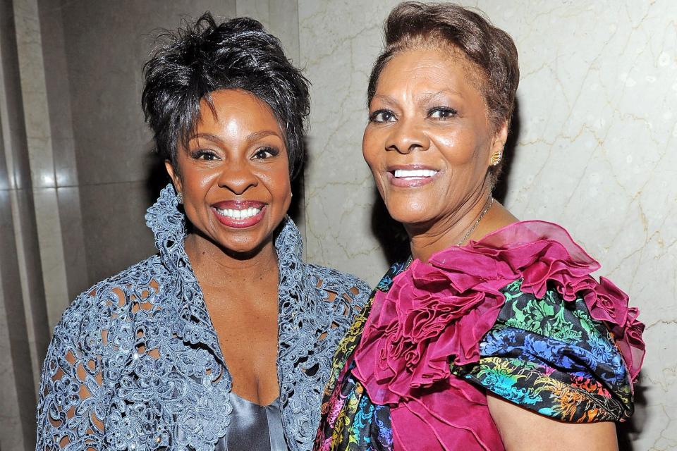 NEW YORK, NY - FEBRUARY 09: Gladys Knight (L) and Dionne Warwick attend the amfAR New York Gala to kick off Fall 2011 Fashion Week at Cipriani Wall Street on February 9, 2011 in New York City. (Photo by Larry Busacca/Getty Images)