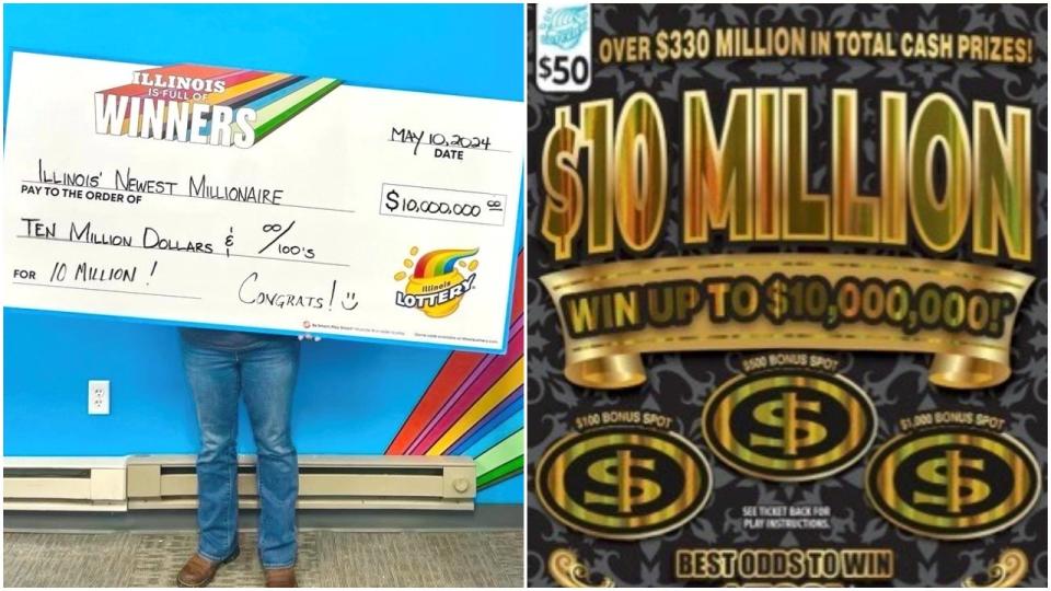 <div>Illinois’ newest multi-millionaire just won the first top prize of $10 million on the Illinois Lottery’s $50 scratch-off ticket.</div> <strong>(Illinois Lottery)</strong>